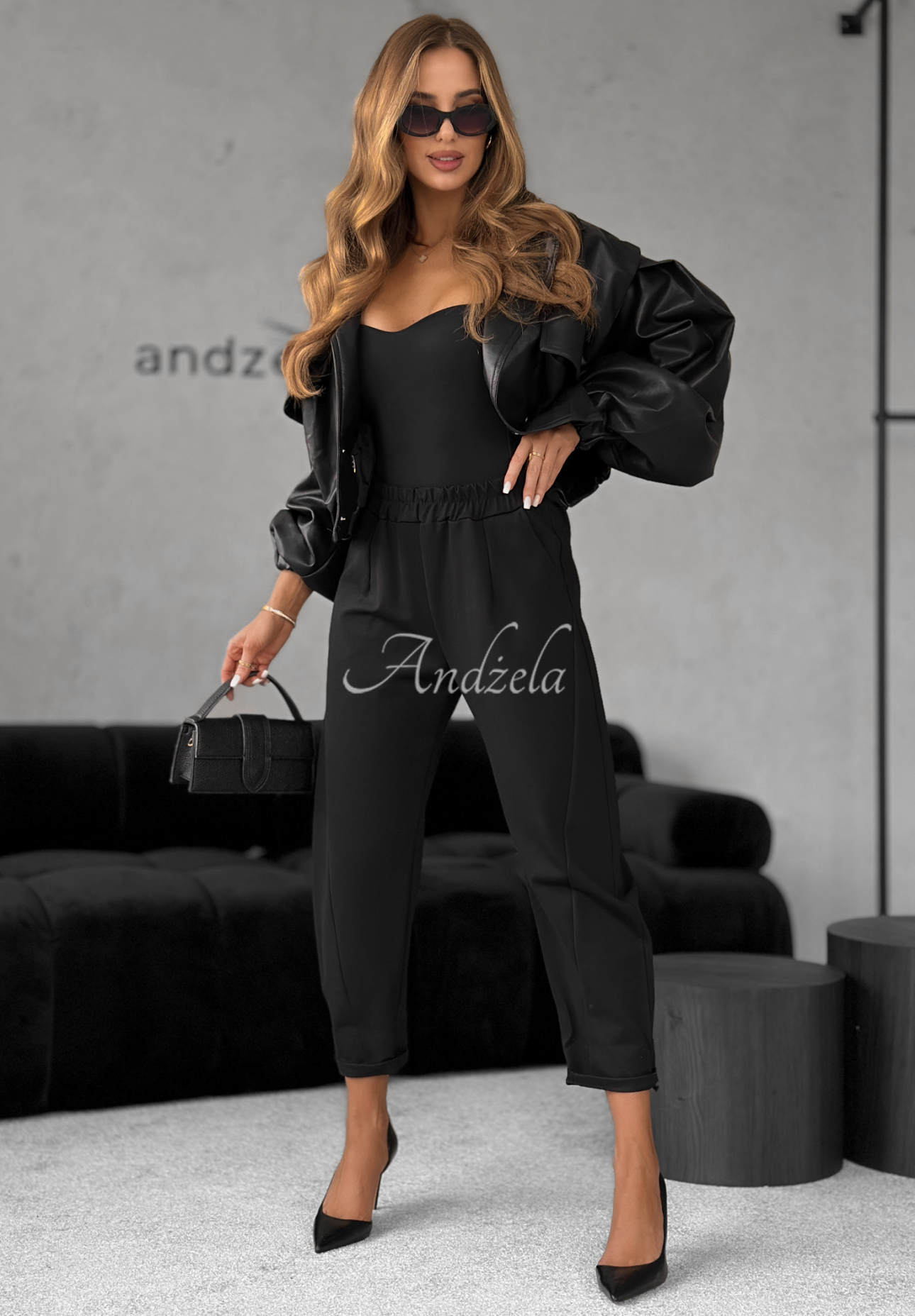 Viscose banana pants It Was Real black