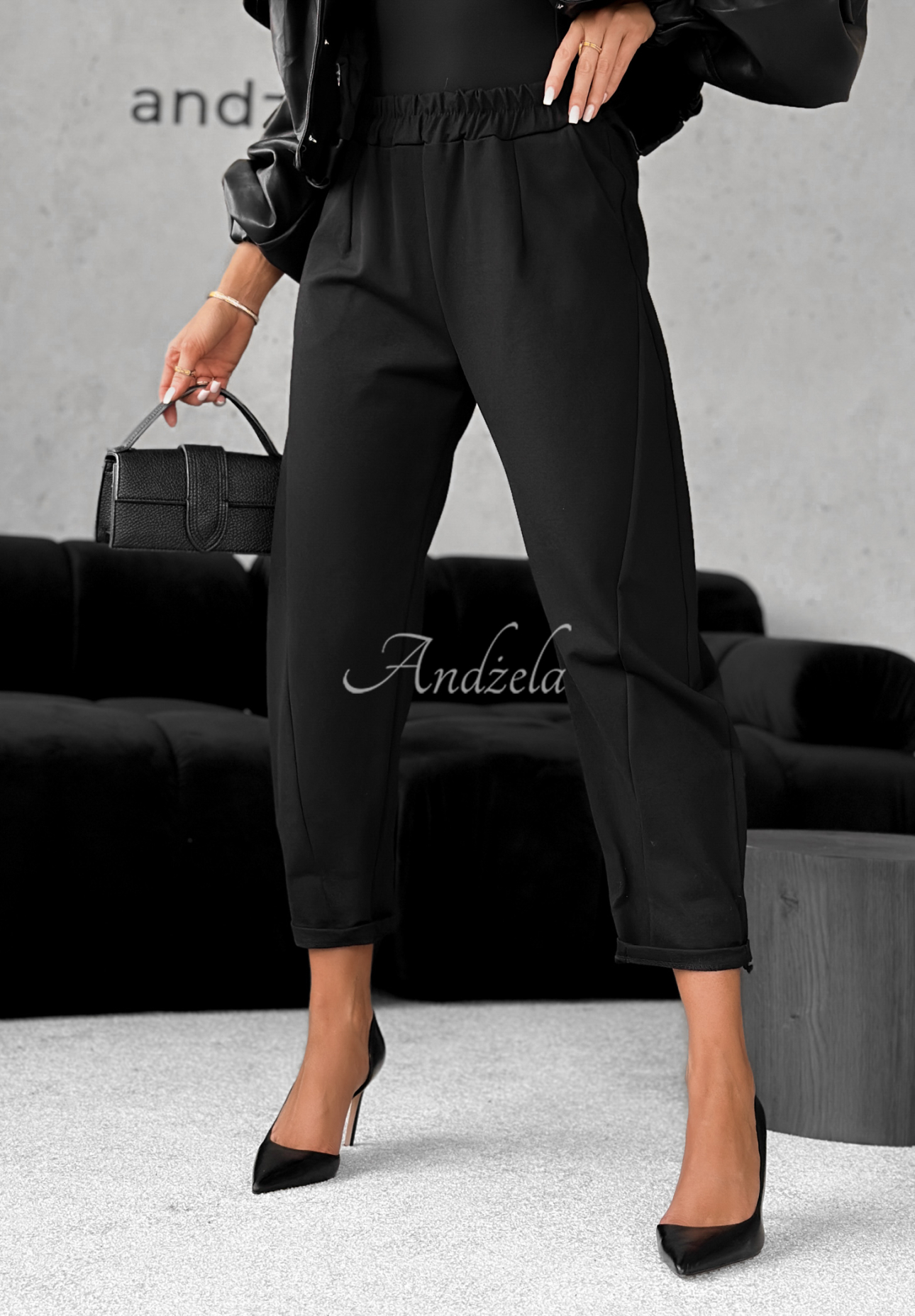 Viscose banana pants It Was Real black