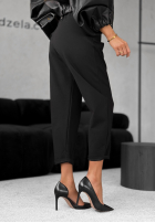 Materiałowe spodnie It Was Real czarne