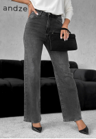 Straight denim pants Make It Real dark grey