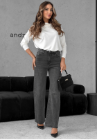 Spodnie jeansowe straight Make It Real ciemnoszare