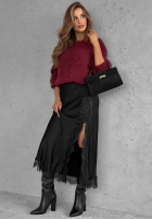 Sweter Warm Hug burgundowy