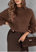 Sweter Warm Hug czekoladowy