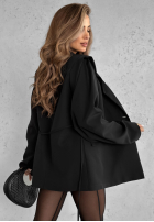 Marynarka z paskiem Alone Again czarna