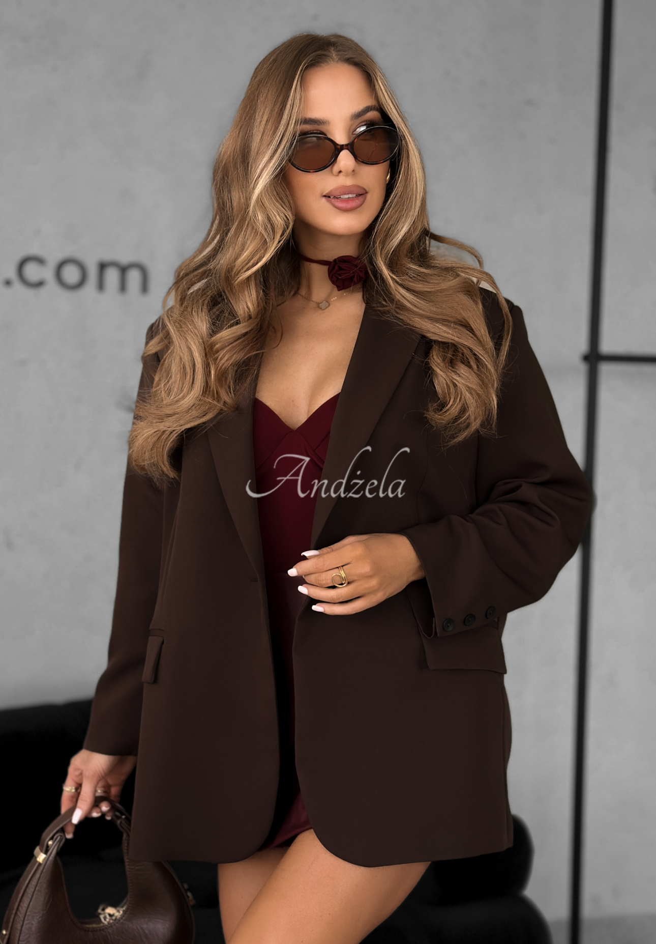 First Class oversize jacket chocolate