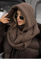 Czapka z szalikiem balaclava Shade Of WInter czekoladowa