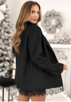 Marynarka z koronką Almost Forever czarna