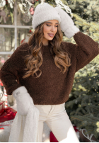 Sweter Cuddly Companion czekoladowy