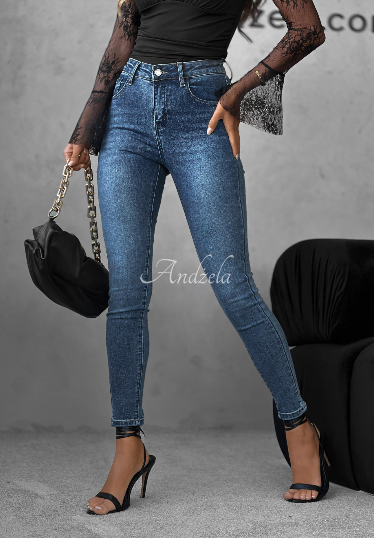 Not Too Much skinny jean pants blue