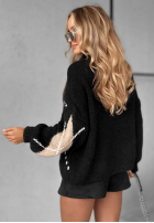 Sweter w romby Sweet Apple Pie czarny