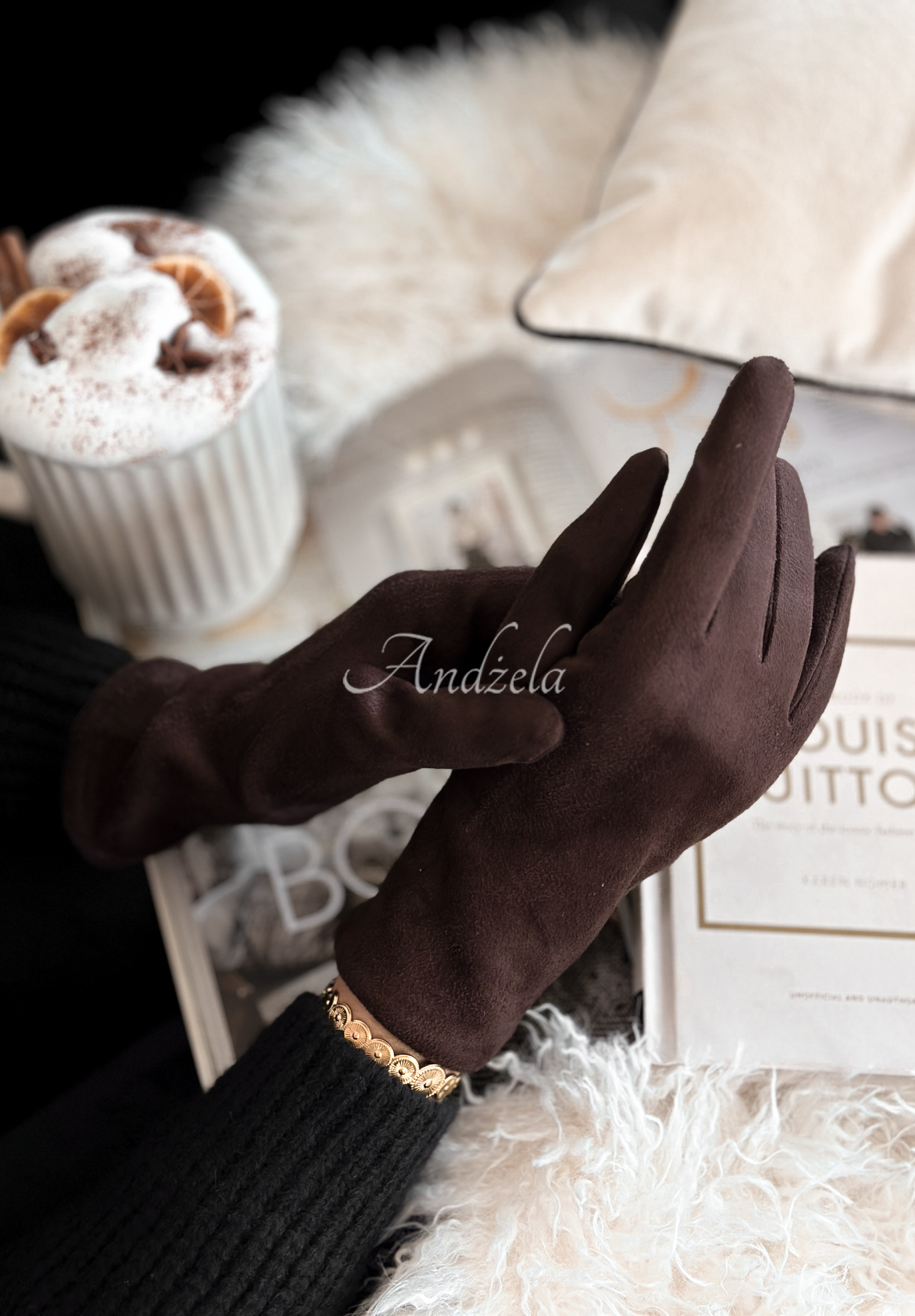 ONLY Damen Wildleder-Handschuhe Pcnellie – Elegant Und Weich Für Kalte Tage
