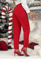 Spodnie cygaretki No Idea czerwone