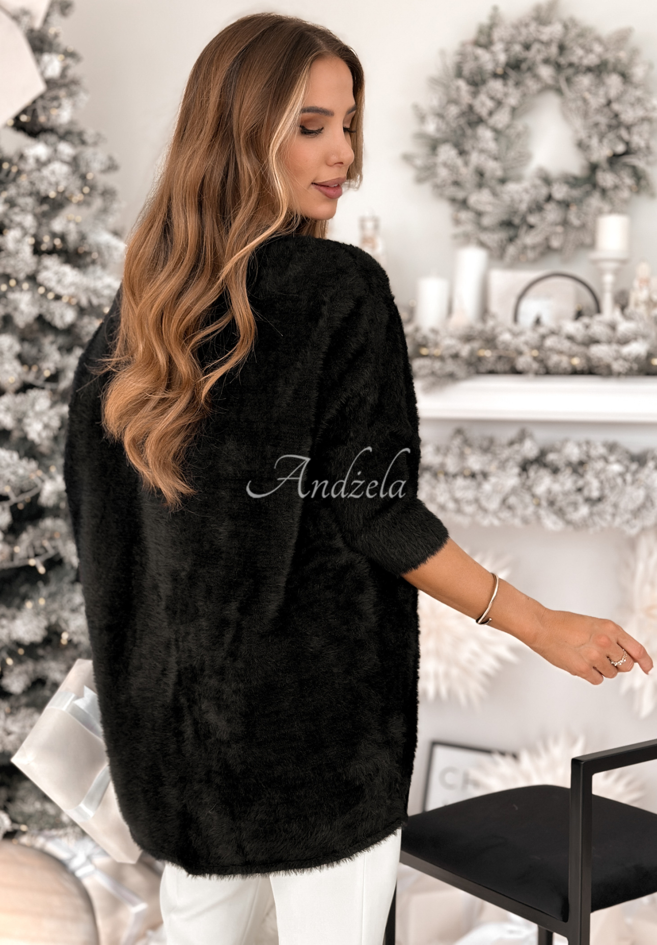 Sweter oversize Touches Heaven czarny