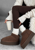 Zamszowe botki Jack Frost czekoladowe