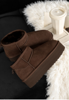 Zamszowe botki Jack Frost czekoladowe