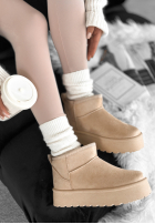 zamszowe Boots Crunchy Snow in beige