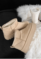 zamszowe Boots Crunchy Snow in beige