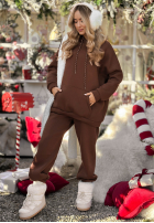 Komplet dresowy bluza i spodnie Chill Code czekoladowy