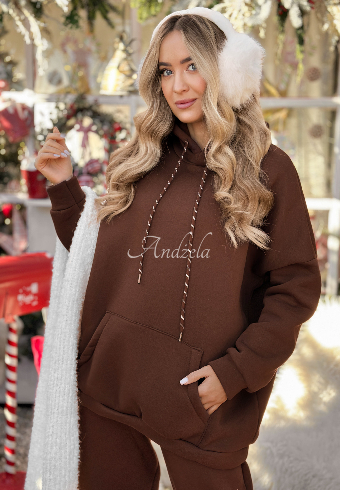 Komplet dresowy bluza i spodnie Chill Code czekoladowy