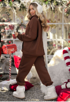 Komplet dresowy bluza i spodnie Chill Code czekoladowy