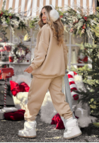 Komplet dresowy bluza i spodnie Chill Code beżowy