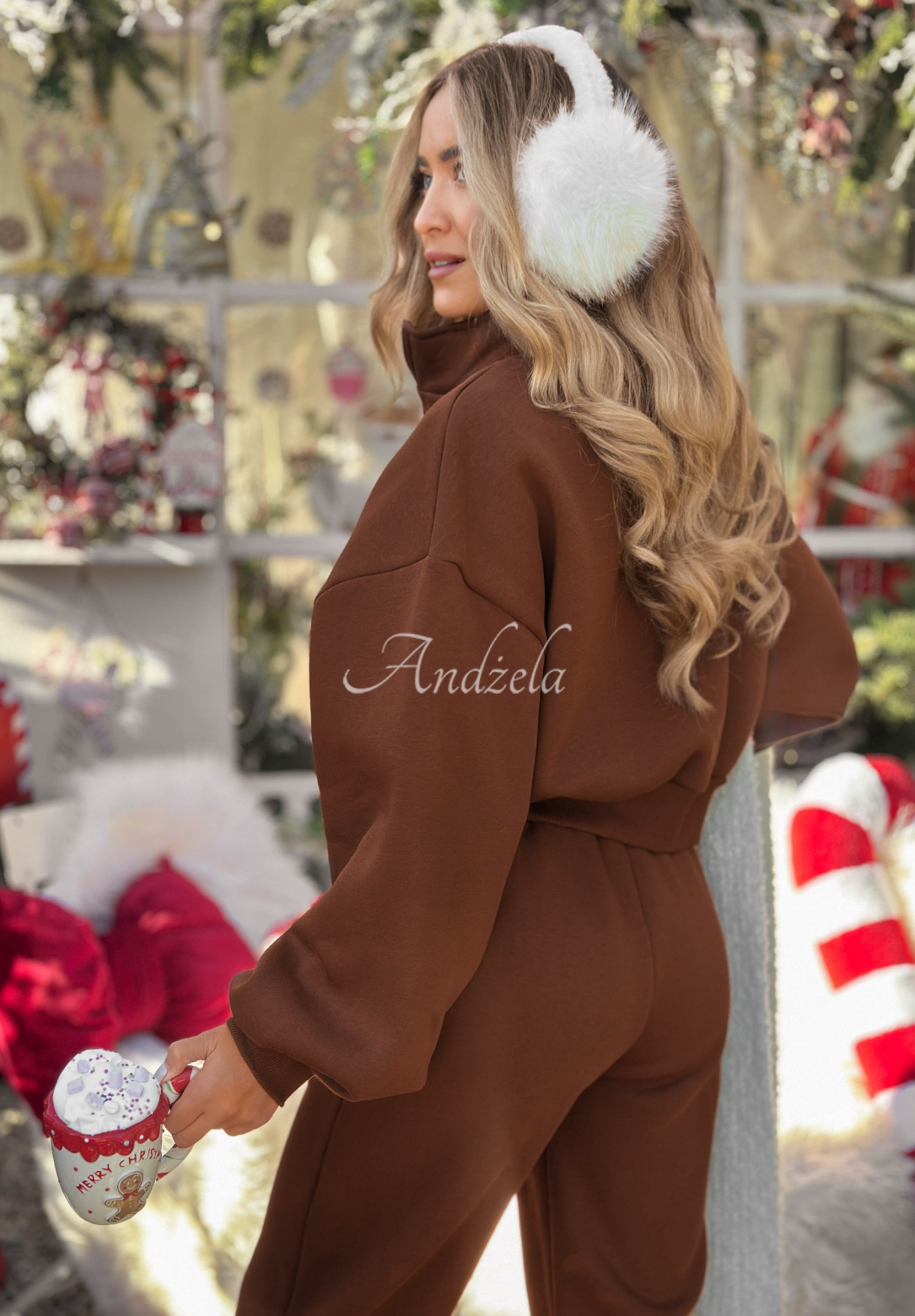Comfy Duette chocolate insulated tracksuit set