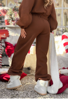 Komplet dresowy Comfy Duette czekoladowy