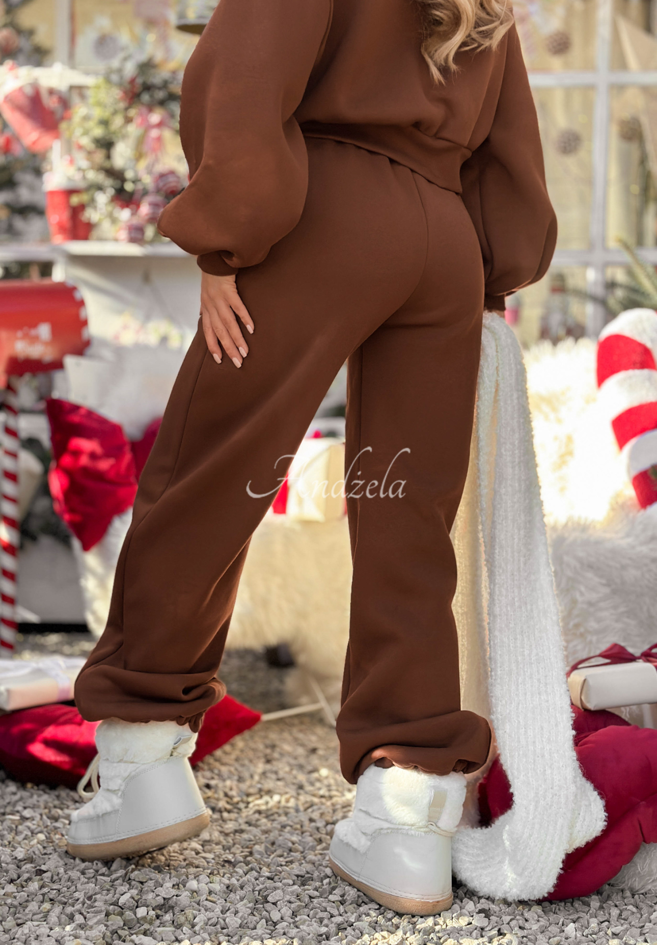 Comfy Duette chocolate insulated tracksuit set