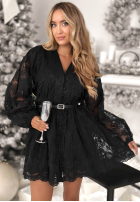 Koronkowa sukienka Falling For Me czarna