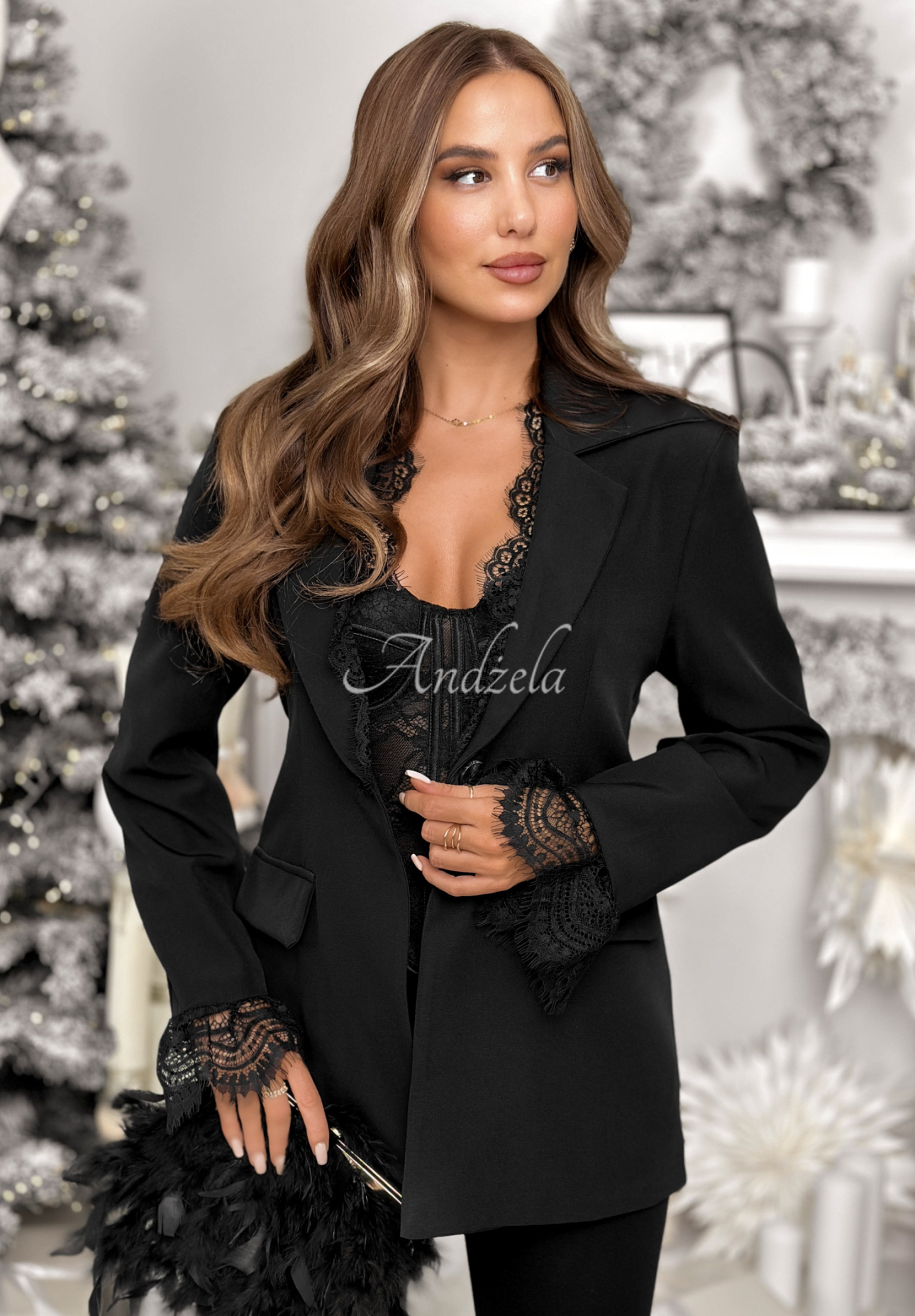 After Party lace jacket black