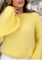 Sweter z szerokimi rękawami Better Than That żółty