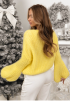 Sweter z szerokimi rękawami Better Than That żółty