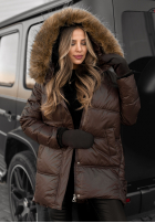 Długa Pikowana Jacket The Luckiest in chocolate