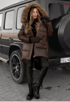 Długa Pikowana Jacket The Luckiest in chocolate