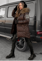 Długa Pikowana Jacket The Luckiest in chocolate