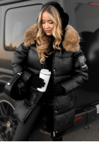 Długa Pikowana Jacket The Luckiest in black