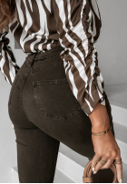 Spodnie jeansowe skinny Kendriss czekoladowe II