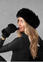 Opaska z futerkiem Not To Allow czarna