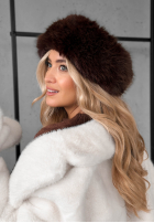 Opaska z futerkiem Not To Allow czekoladowa