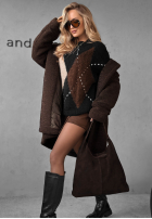 Zamszowa torebka In The Shade czekoladowa