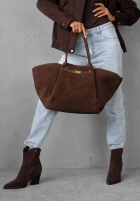 Zamszowa torebka Almost Ready czekoladowa