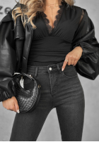 Spodnie jeansowe skinny Not Too Much szare