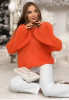 Sweter z szerokimi rękawami Better Than That pomarańczowy