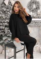 Bluzka z kokardą i kryształkami The Stars Twinkle czarna