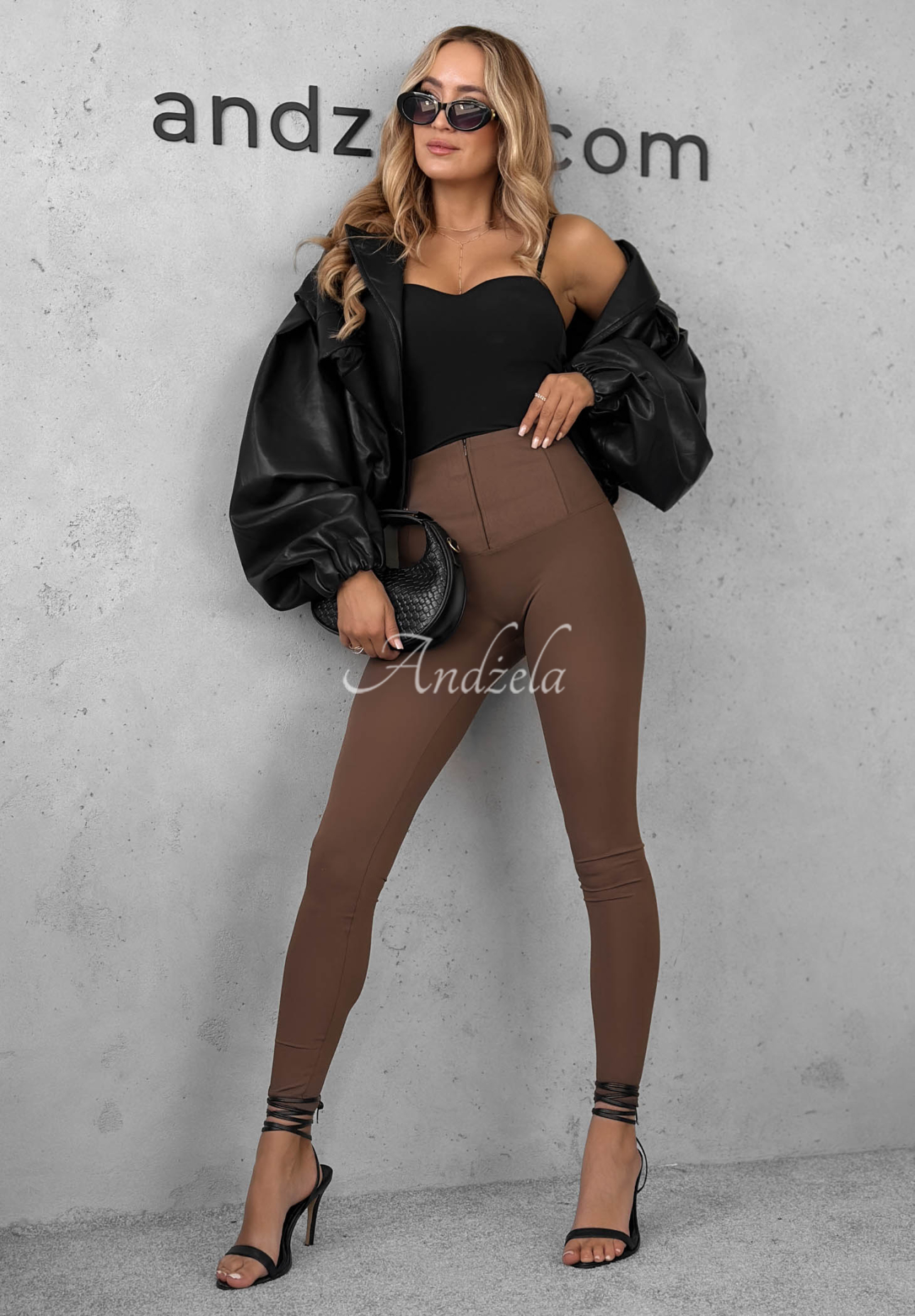 Modelujące legginsy Too Good czekoladowe