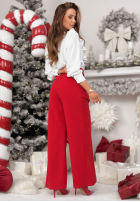 Spodnie z przeszyciami After You Left czerwone