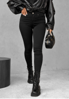 Spodnie jeansowe skinny More Specific czarne