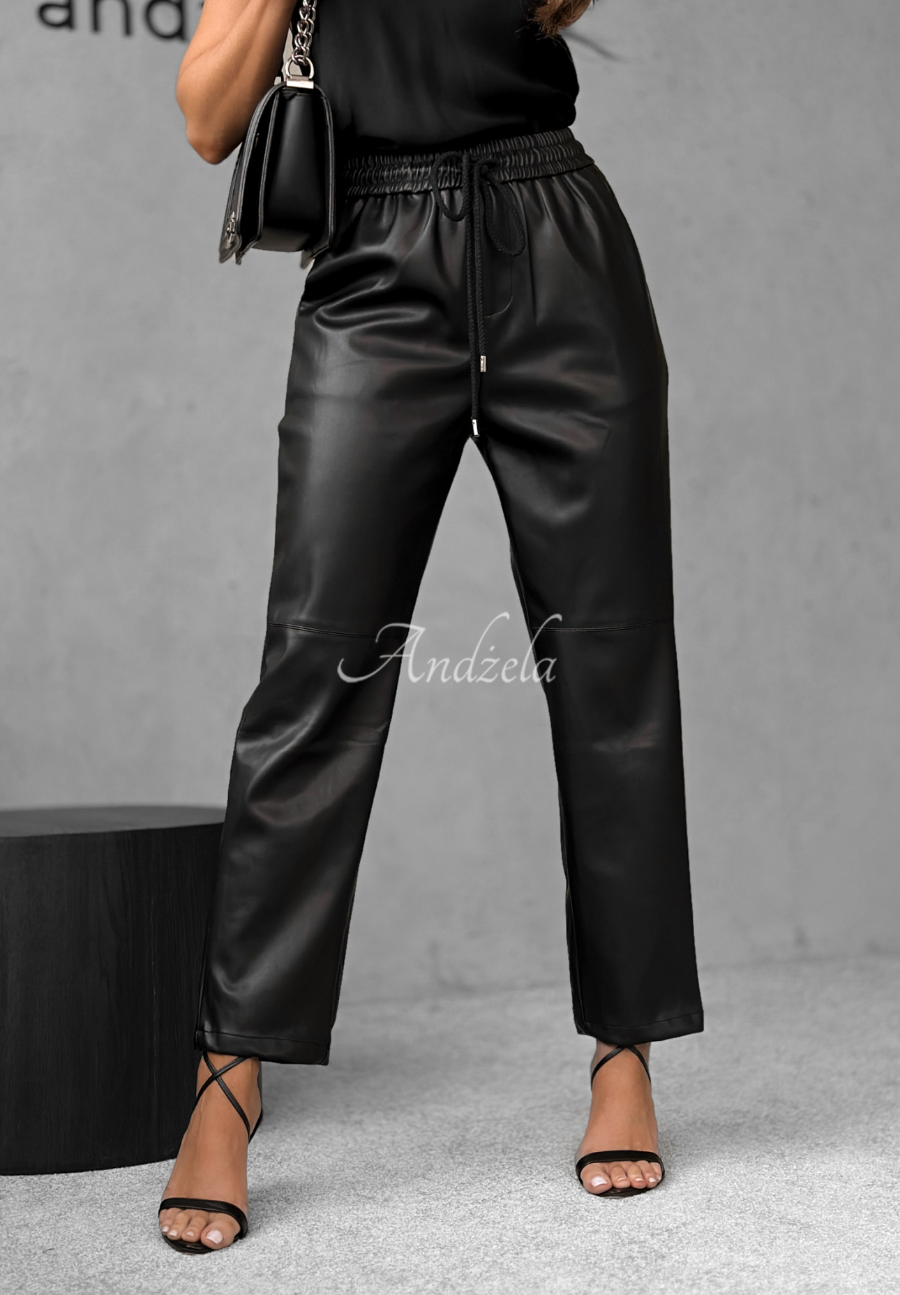 Choosing Myself leather pants black