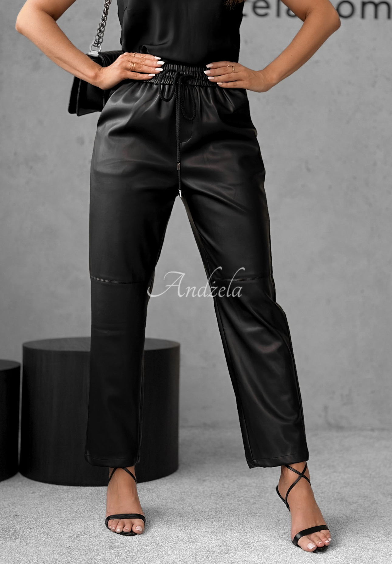 Choosing Myself leather pants black