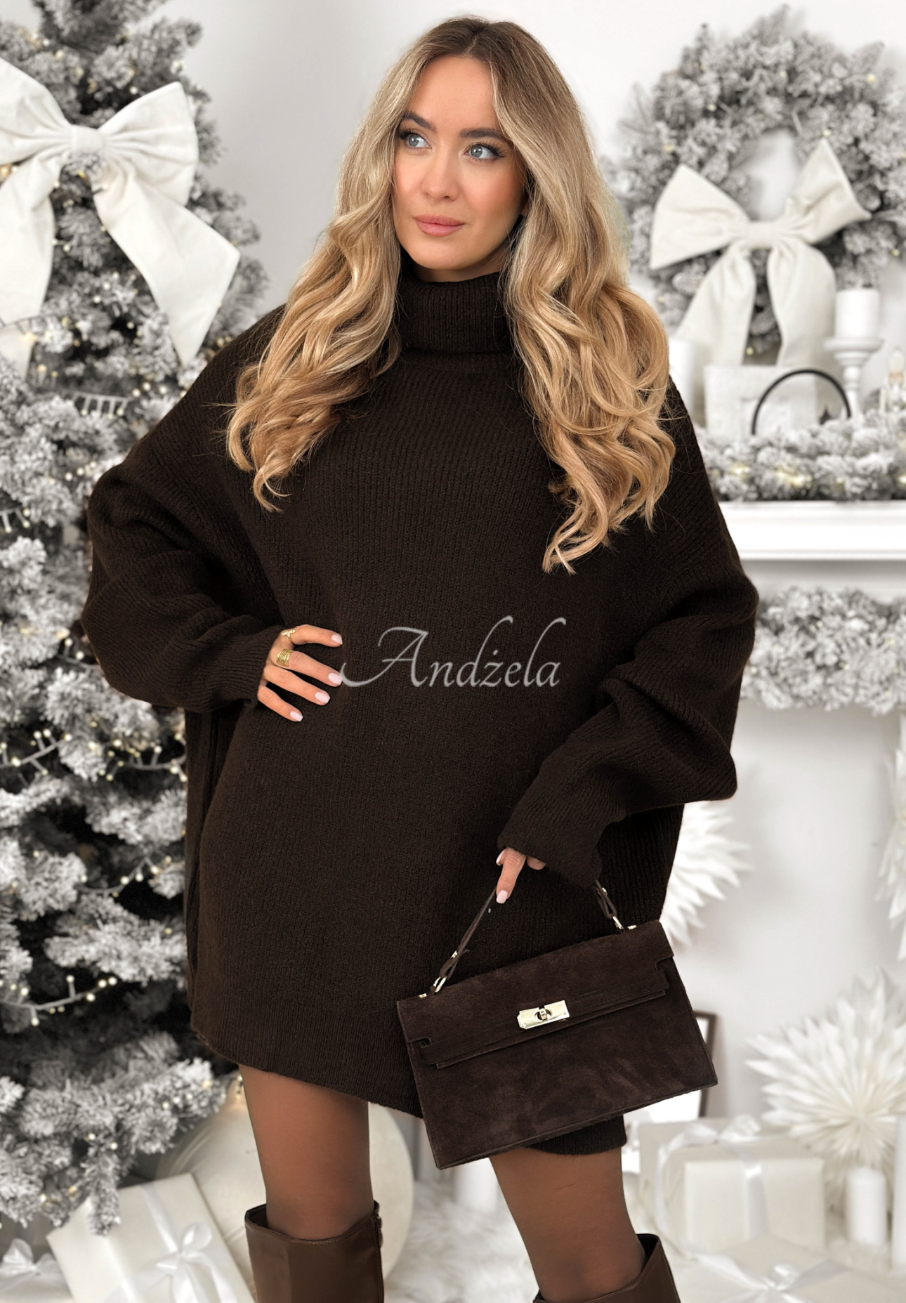 Mavi chocolate turtleneck sweater II